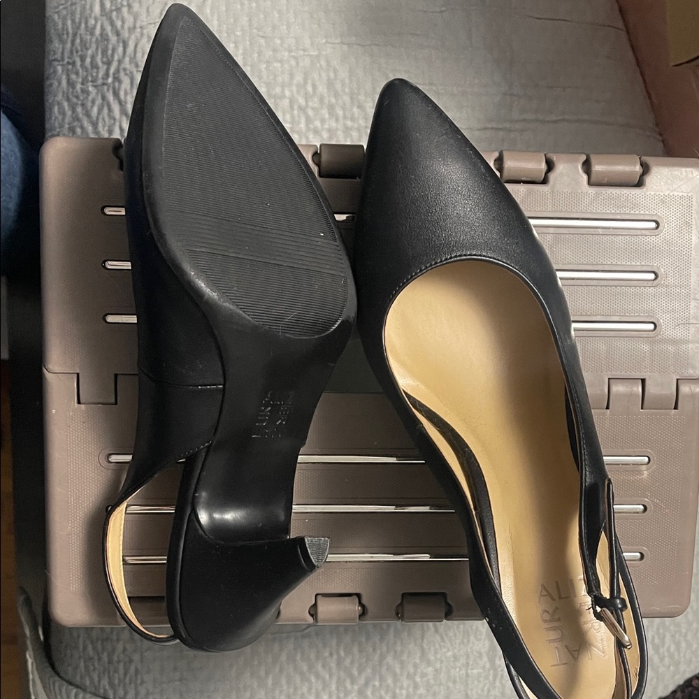 Naturalizer Black Slingback Heels